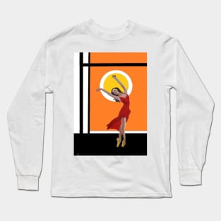 The art deco dancer 2 - Art deco Long Sleeve T-Shirt